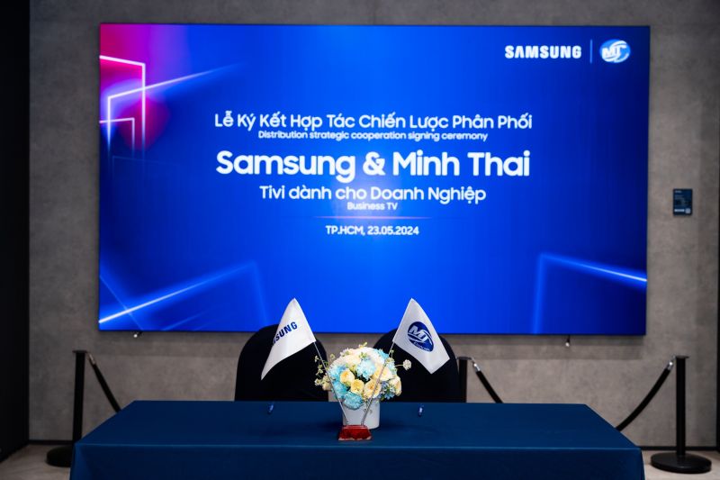 Samsung hợp tác cùng Minh Thái phân phối màn hình TV dành cho doanh nghiệp